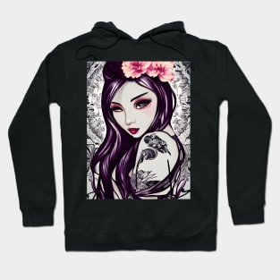 The girl with the flower tattoo Hoodie